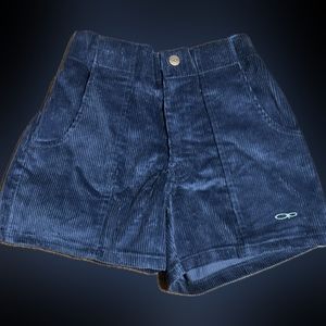OP Navy Blue Corduroy Shorts Unisex
